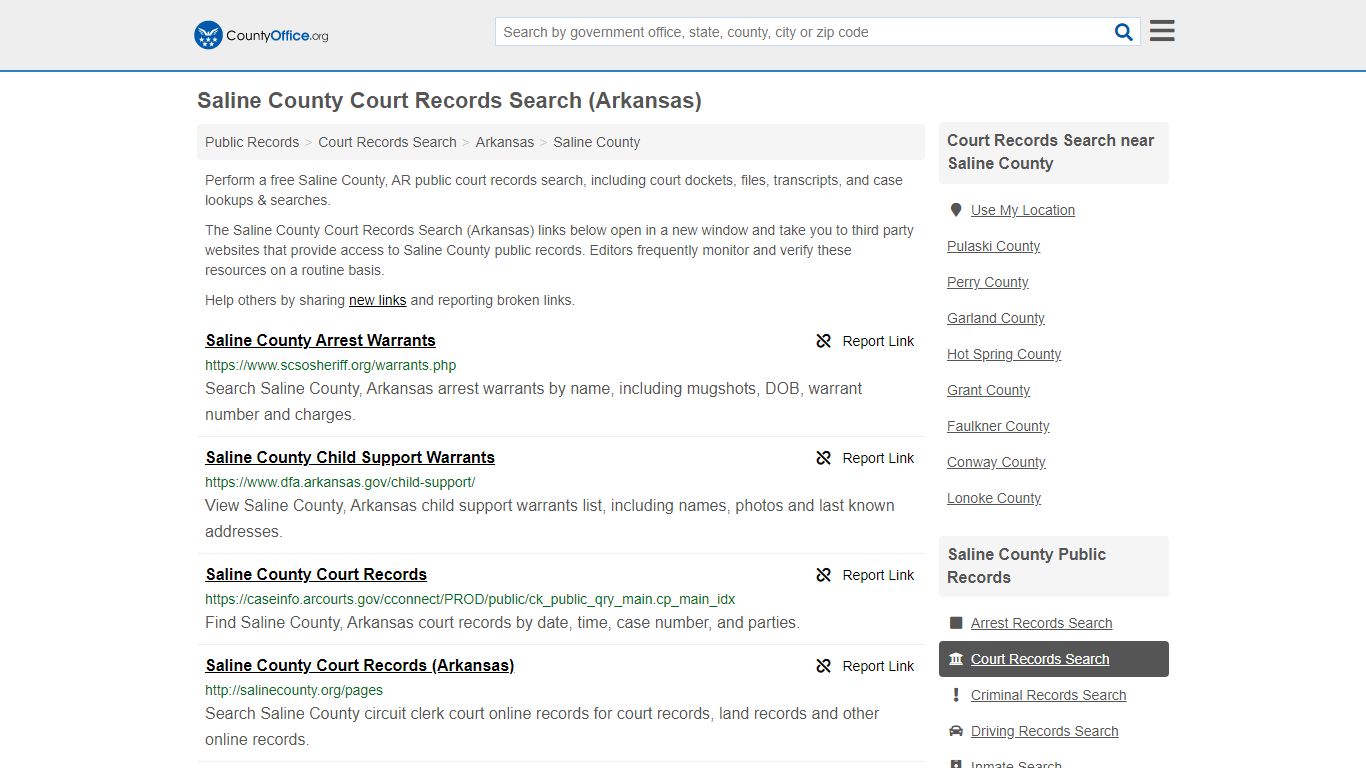 Court Records Search - Saline County, AR (Adoptions ...
